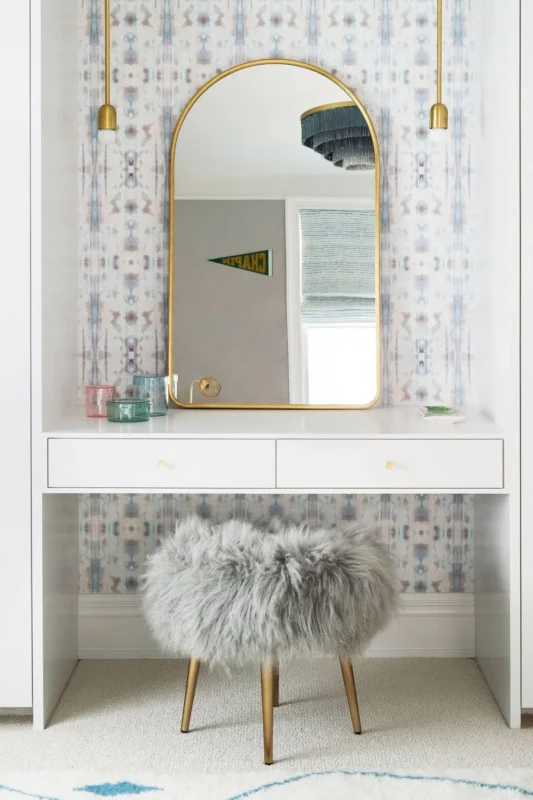 stylish bathroom vanity with mirror